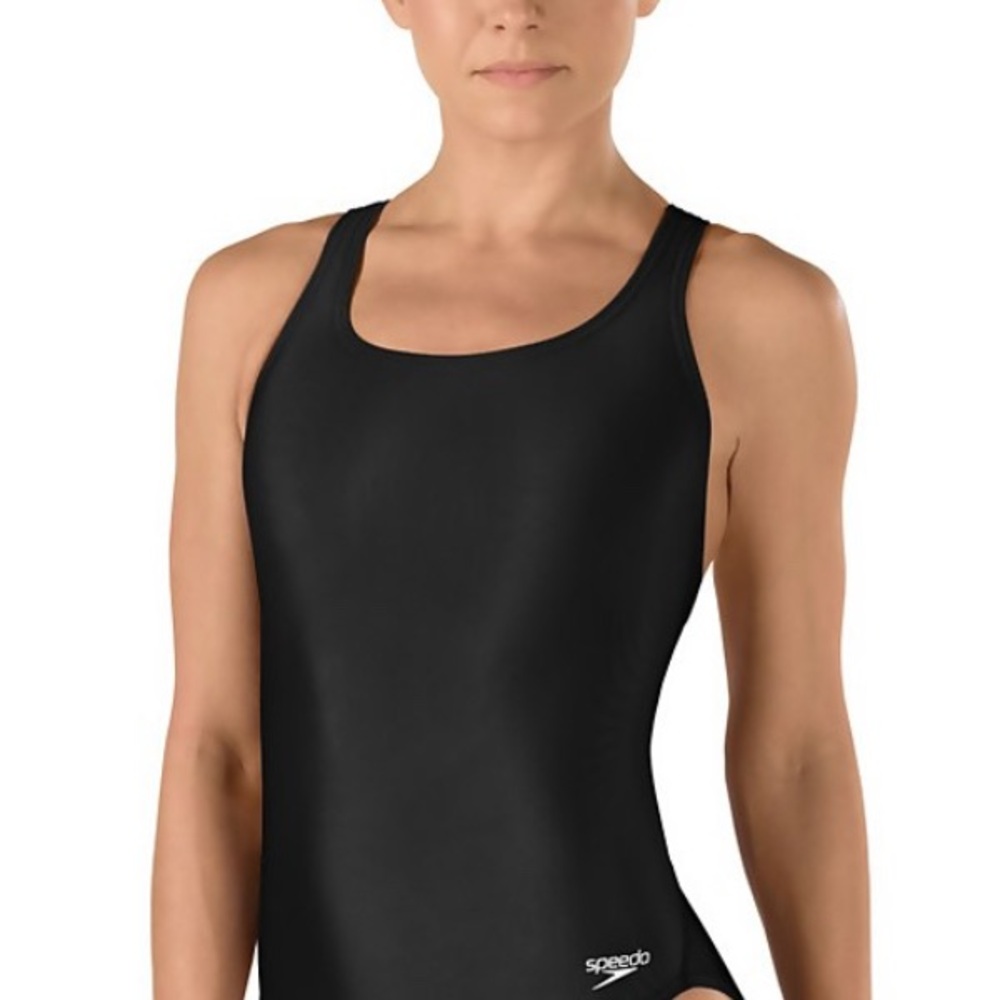 Speedo Women's Classic Black One-Piece Swimsuit